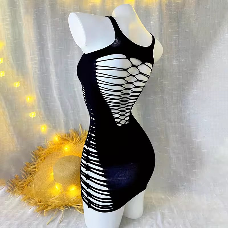 Women Sexy Fishnet Lingerie Ladies Erotic Hollow Sheer Sling Underwear Transparent Tight Sexy Lingerie Sets