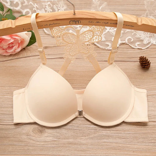 Butterfly Front Open Bra
