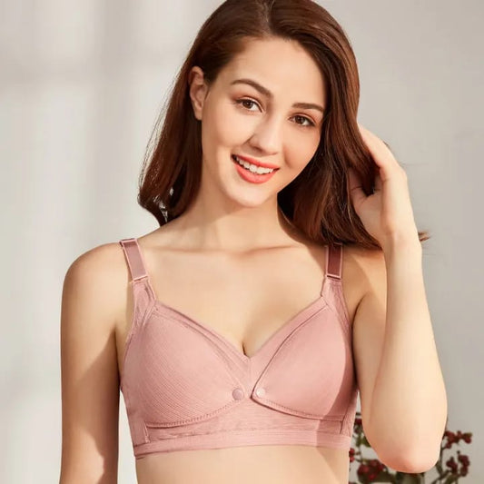 Front button open feeding bra soft paded