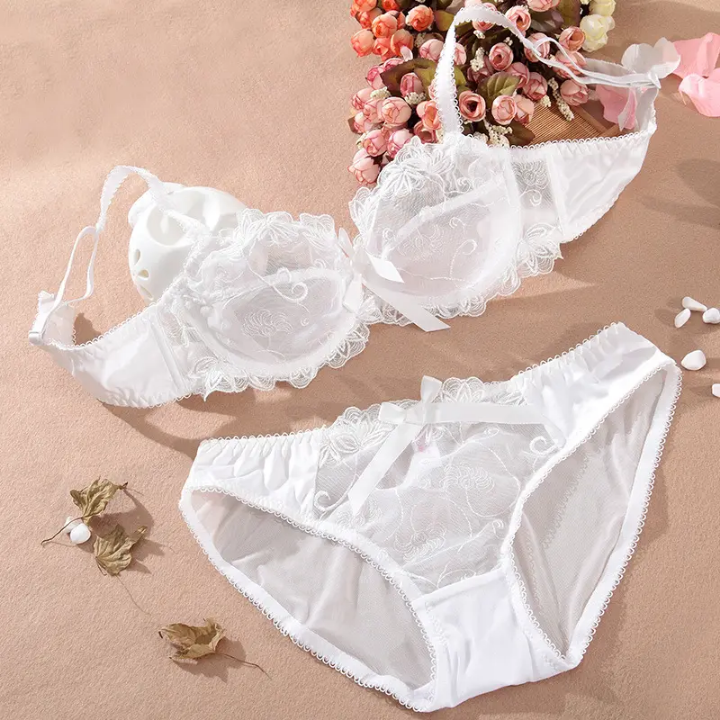 Women Sexy Lingerie Push Up Seamless Bra Sets For Women Lace Underwear Two Piece Bralette Woman Set