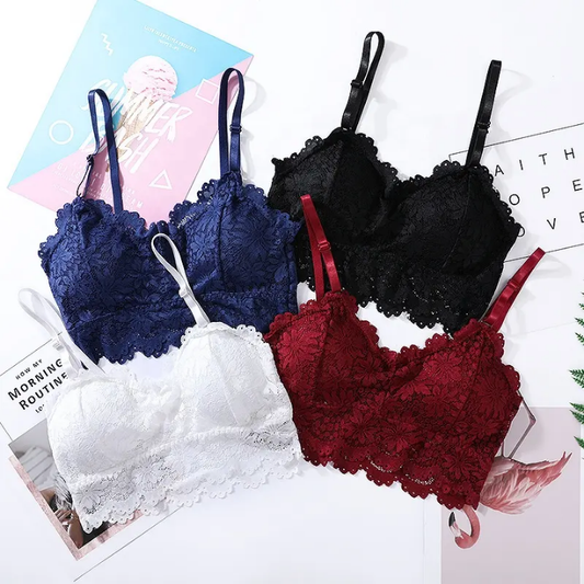 Floral Lace Removable Padded Bra