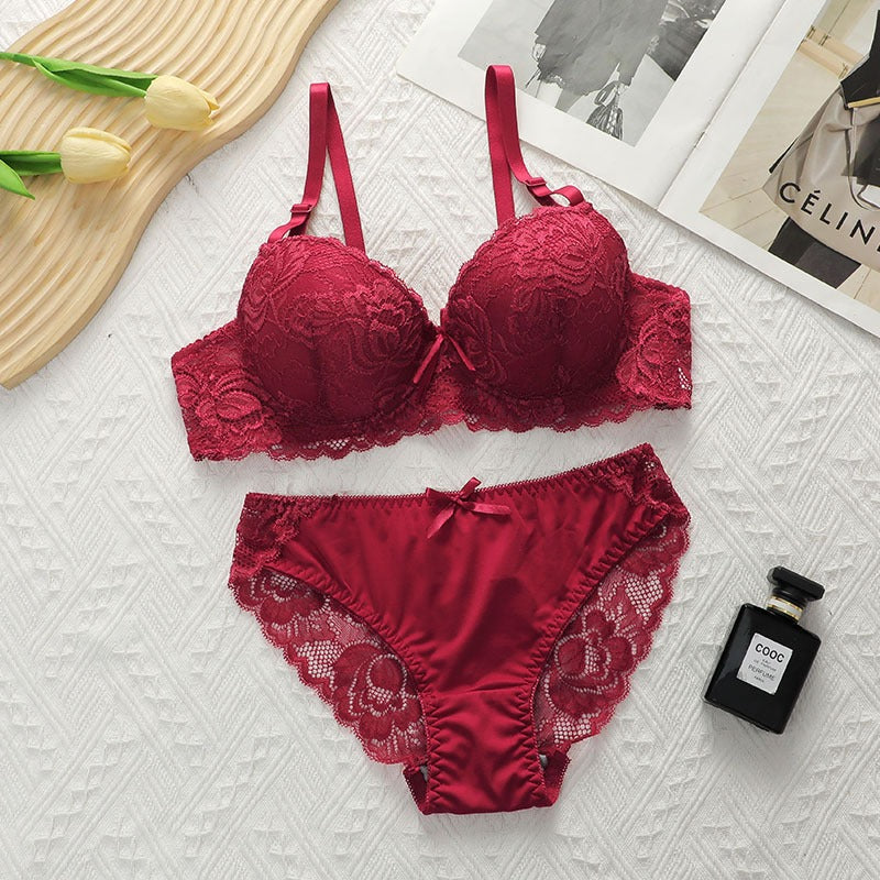 Sexy Women Lace Bras Set BRA & Panty Sets Embroidery Female Lingerie