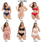 Ultra-Thin Lace Plus Size Bra Set European Sexy Ladies Underwear Fat Women Panties and Bra Set