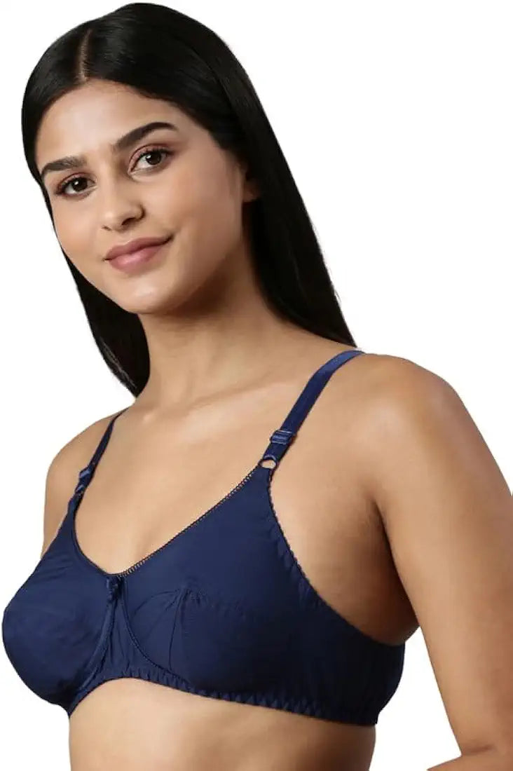 Women's Double Layered Cut and Sew Bra Full Coverage