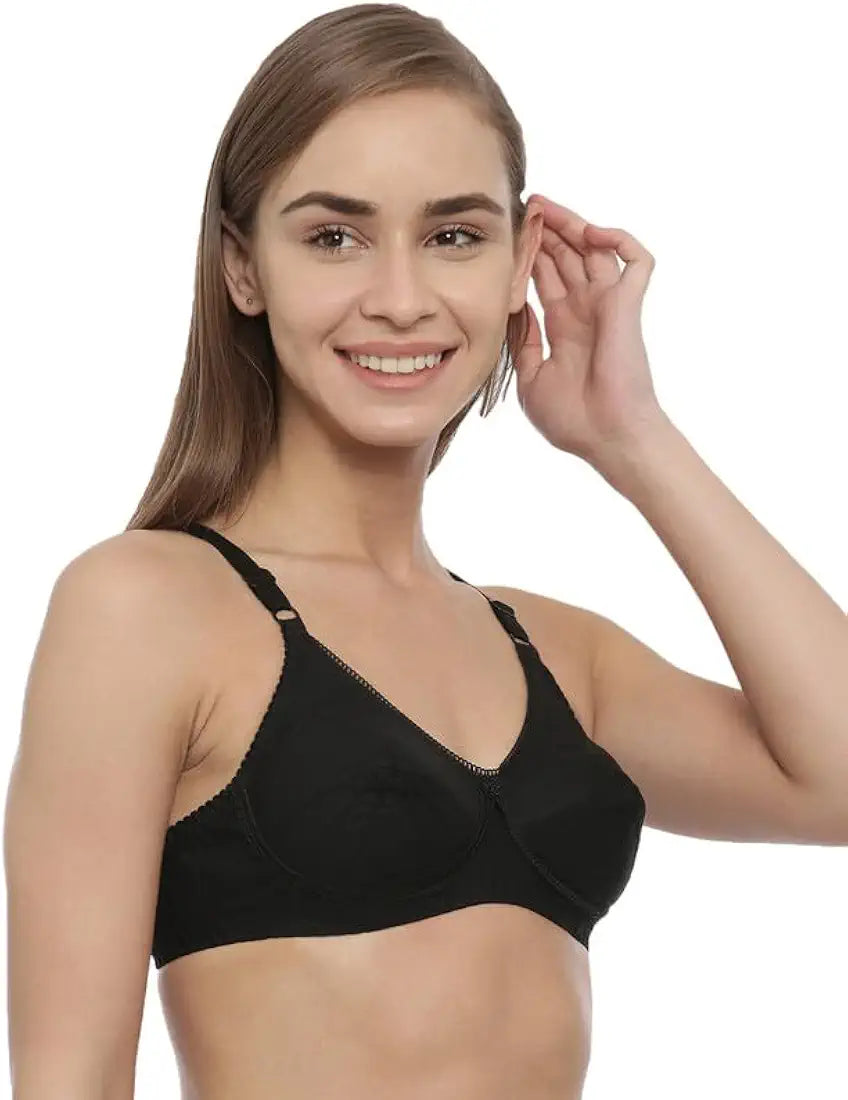 Women's Double Layered Cut and Sew Bra Full Coverage