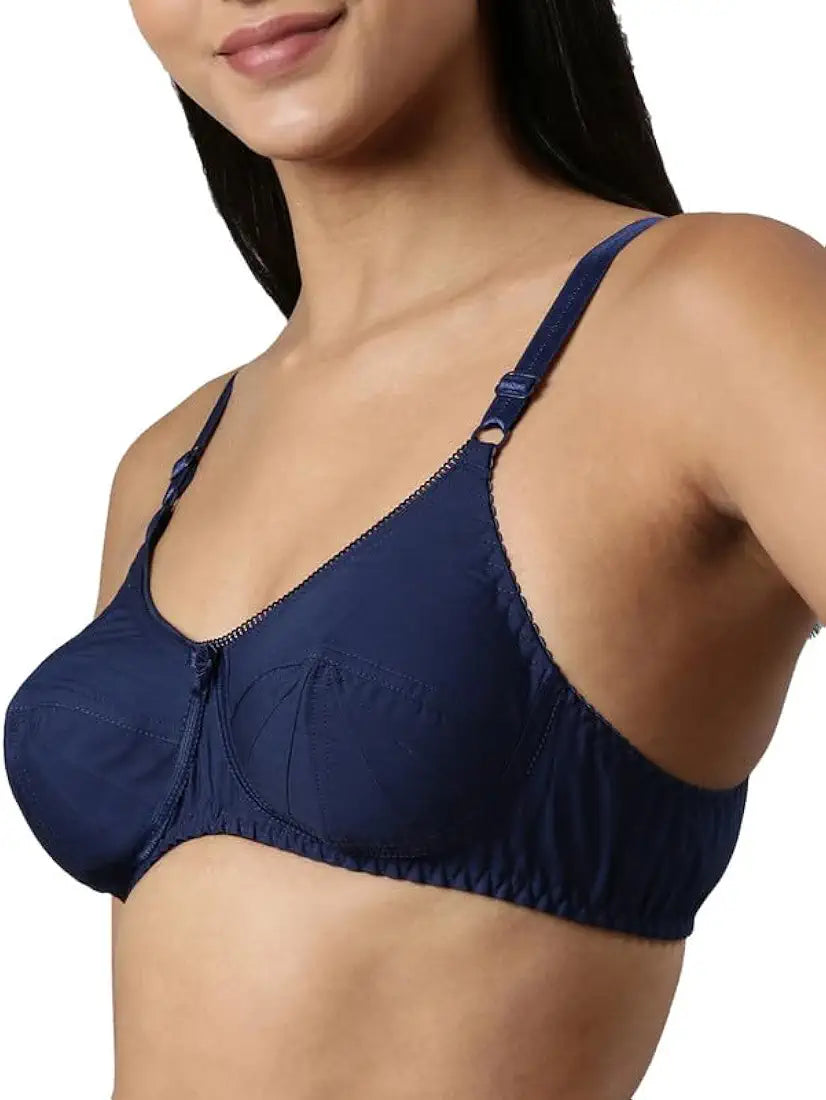 Women's Double Layered Cut and Sew Bra Full Coverage