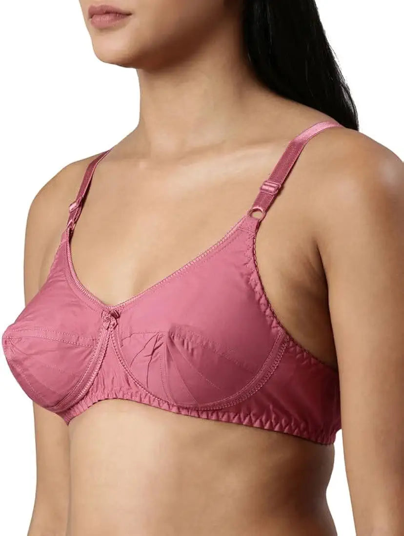 Women's Double Layered Cut and Sew Bra Full Coverage