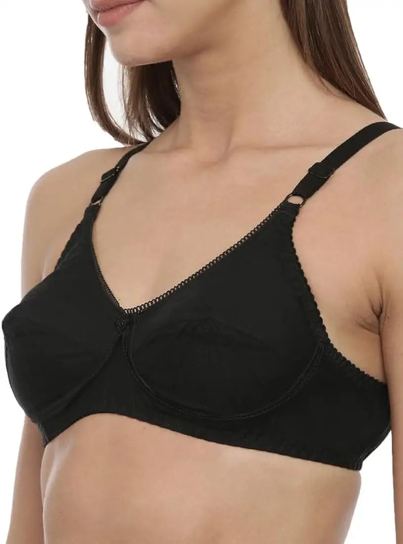 Women's Double Layered Cut and Sew Bra Full Coverage