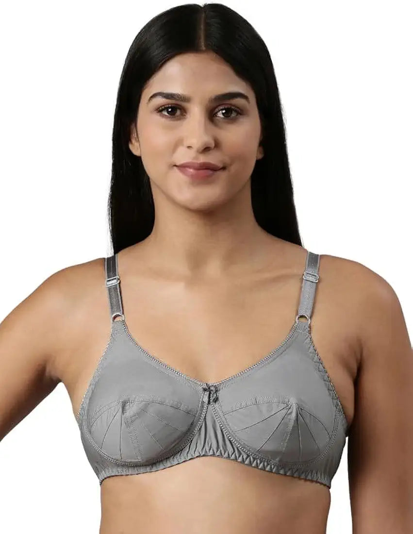 Women's Double Layered Cut and Sew Bra Full Coverage