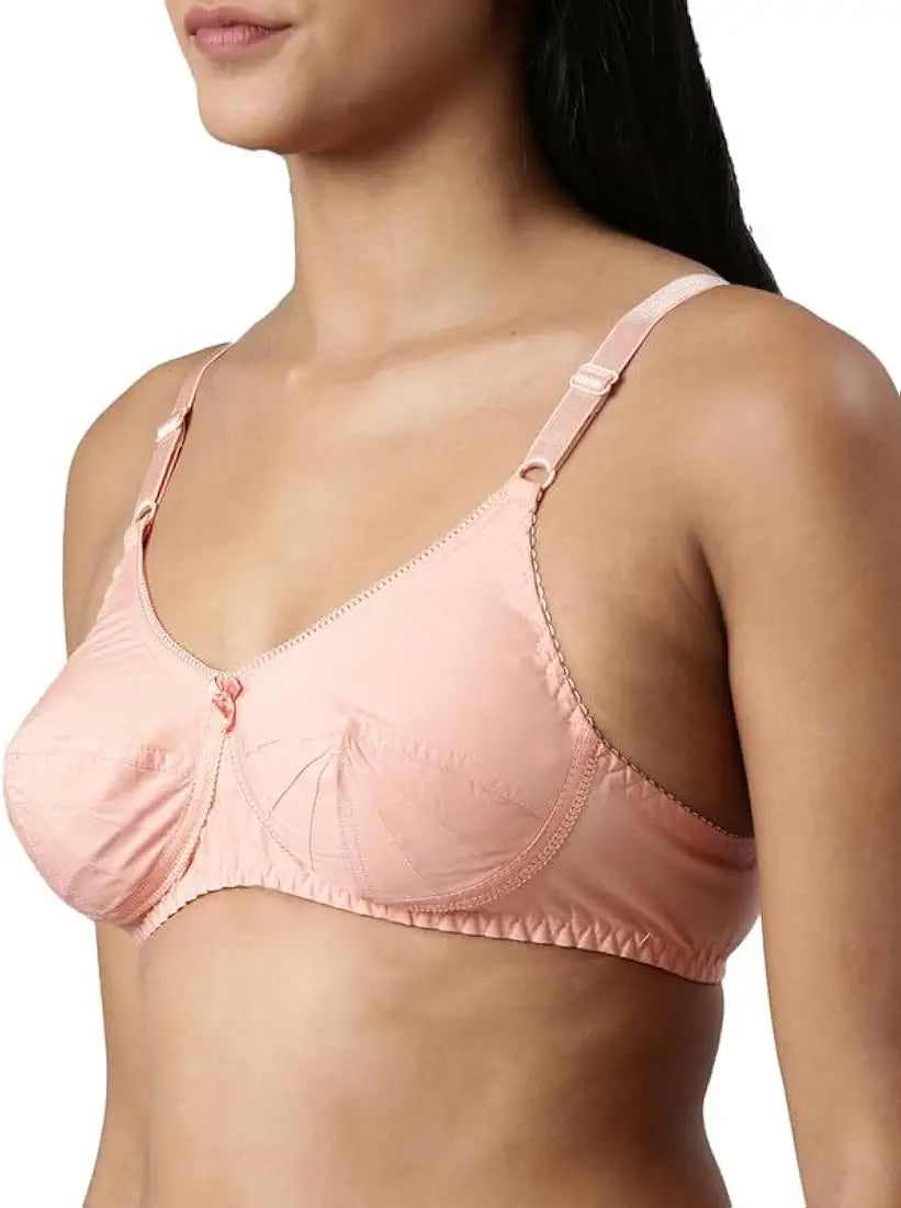 Women's Double Layered Cut and Sew Bra Full Coverage