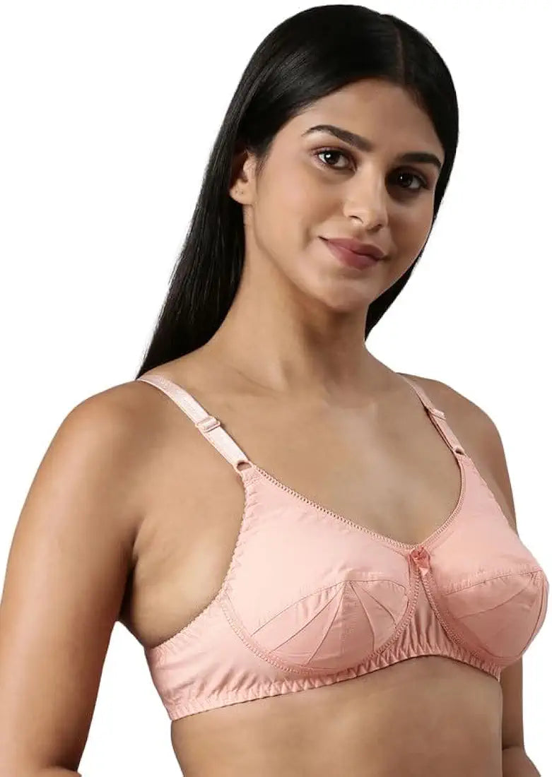 Women's Double Layered Cut and Sew Bra Full Coverage