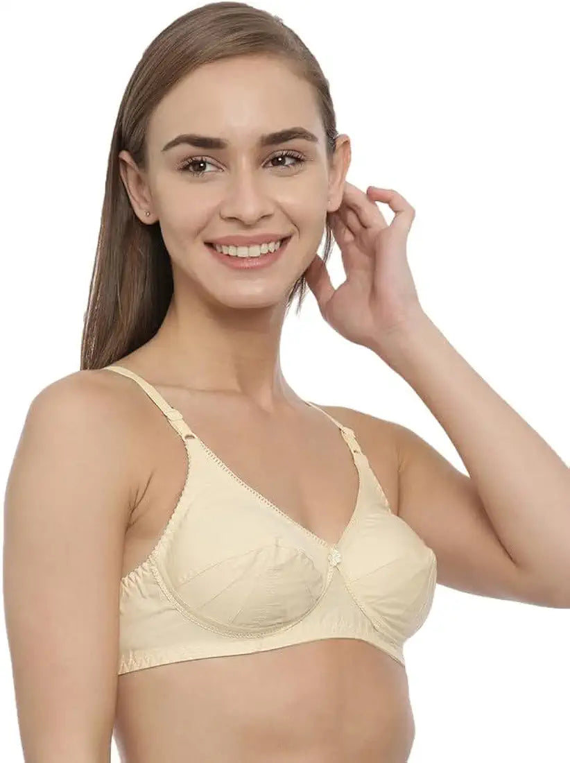 Women's Double Layered Cut and Sew Bra Full Coverage