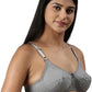 Women's Double Layered Cut and Sew Bra Full Coverage