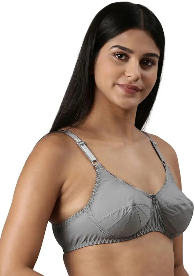 Women's Double Layered Cut and Sew Bra Full Coverage