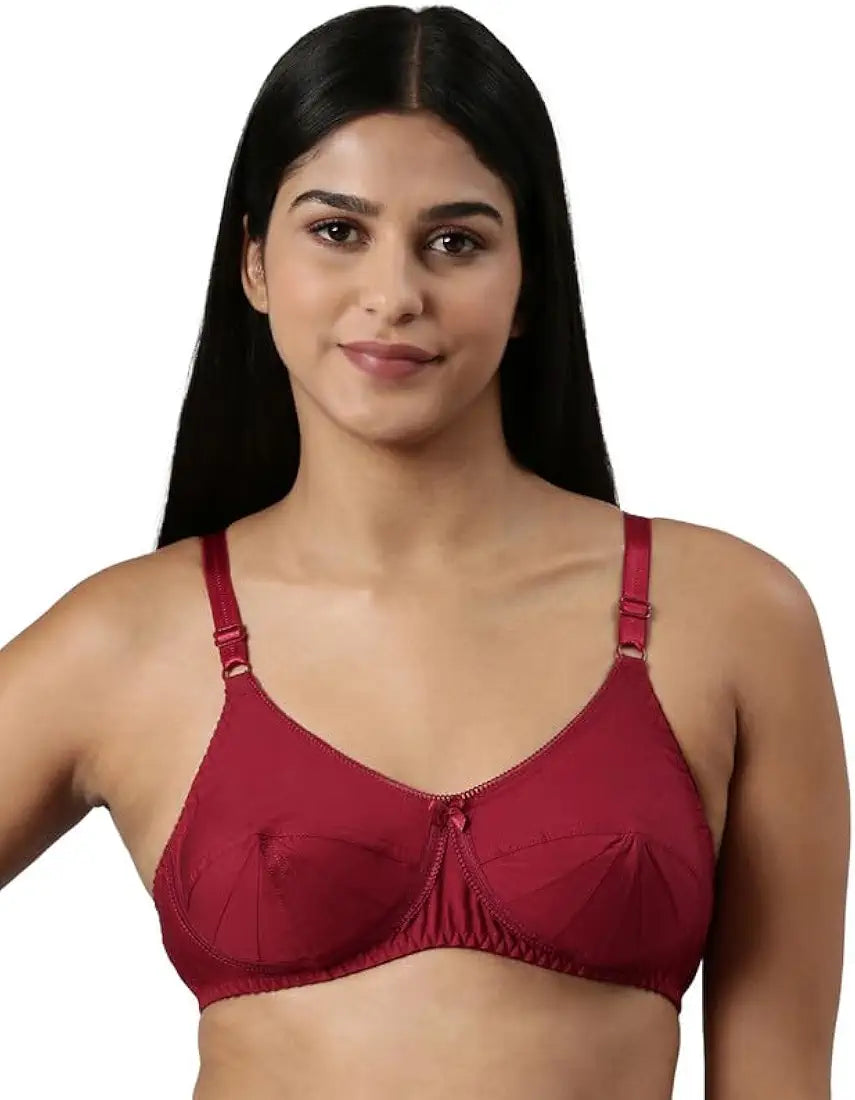 Women's Double Layered Cut and Sew Bra Full Coverage