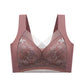 Plus Size Comfort Seamless Bra Full-Coverage Large Breast Bras Women'S Sexy Lace Underwear Comfortable Bra