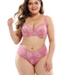 Ultra-Thin Lace Plus Size Bra Set European Sexy Ladies Underwear Fat Women Panties and Bra Set