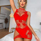 Womens Body Stocking Dress Sexy Transparent Hollow Out Fishnet Bodystocking