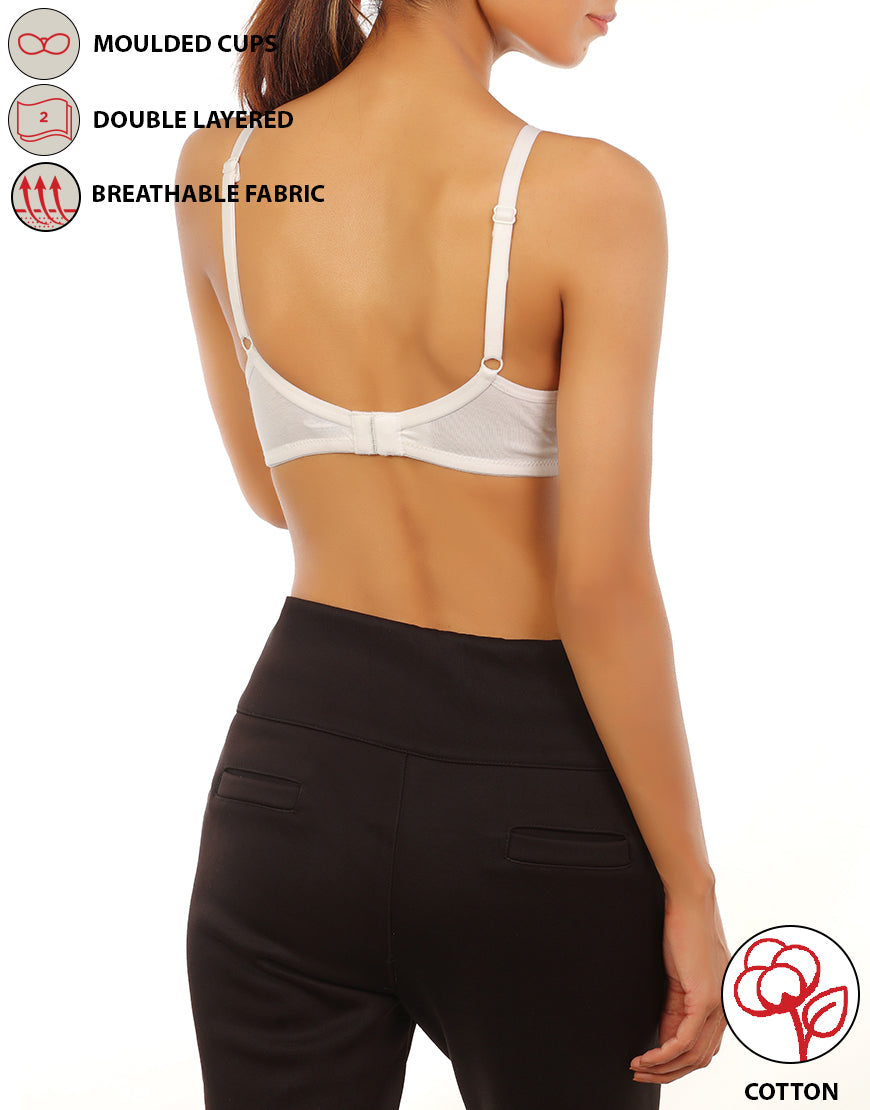 Double layered WIRE-FREE bra