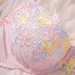 New Floral Embroidered Mesh Lingerie Sets Underwire Push up Bra & Panty Sweet Seductive Lingerie Women
