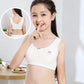 Girls' Seamless Cotton Anti-Exposure Bra Steel Ring Student Underwear Chest Pads for Children's