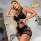 Womens Body Stocking Dress Sexy Transparent Hollow Out Fishnet Bodystocking
