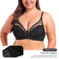 Transparent Design Plus Size Women's Hot Sexy Shape up Lace Bra With Wire