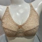 Black Elegance Lace + soft net Plus Size Full Support Bra