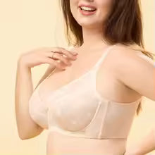 Elegant plus-size women's bra, anti-sagging, unlined, minimizer, lace Bra for women