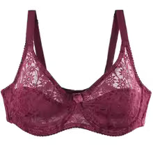 New Bras for Women Transparent Lace Plus Size CDE Cup Lingerie