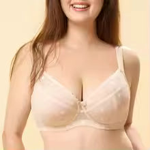 Elegant plus-size women's bra, anti-sagging, unlined, minimizer, lace Bra for women