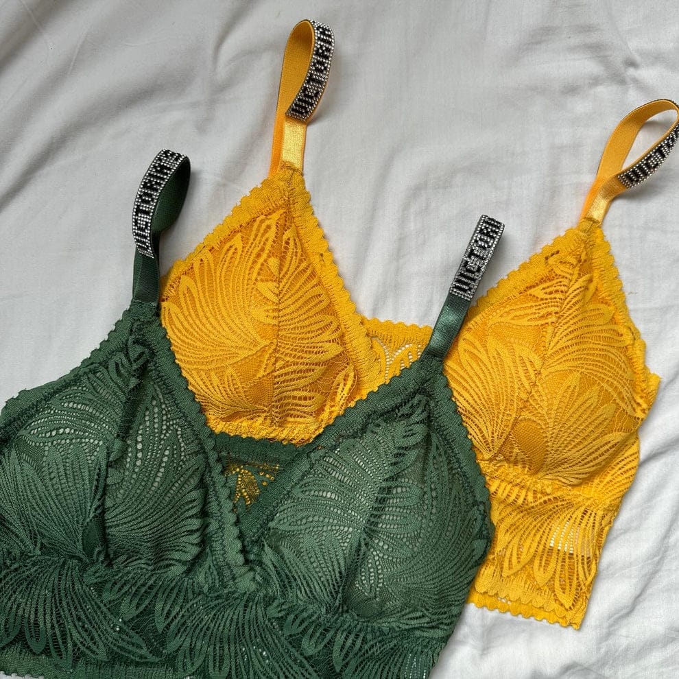 Lace thin Padded Nylon Bra