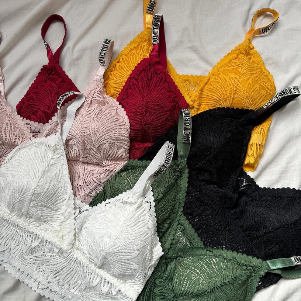 Lace thin Padded Nylon Bra