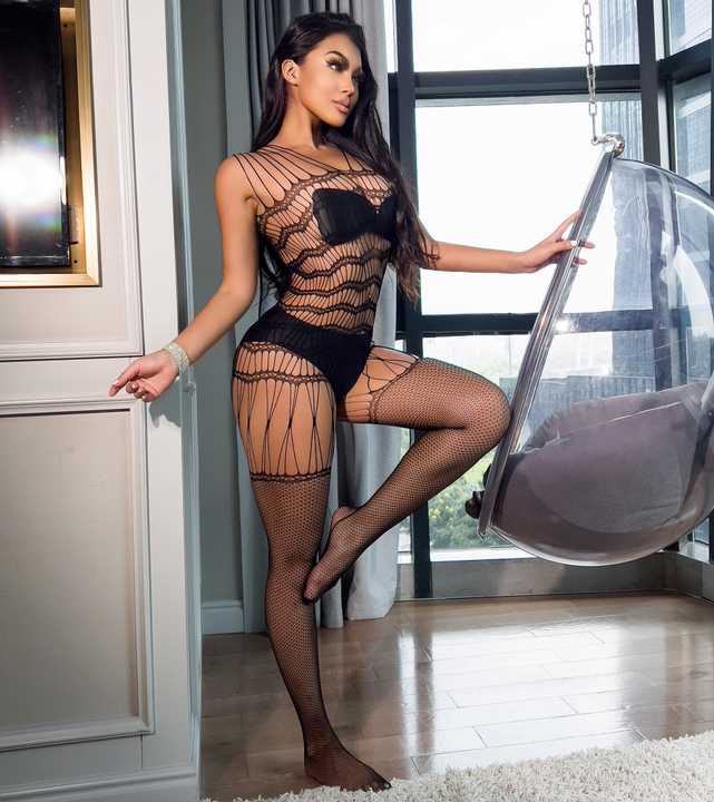 Sleeveless Crotchless Bodysuit Jumpsuit