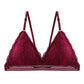 New Deep V Lace Bra Crop Top Triangle