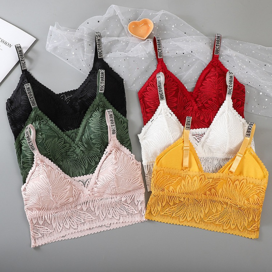 Lace thin Padded Nylon Bra