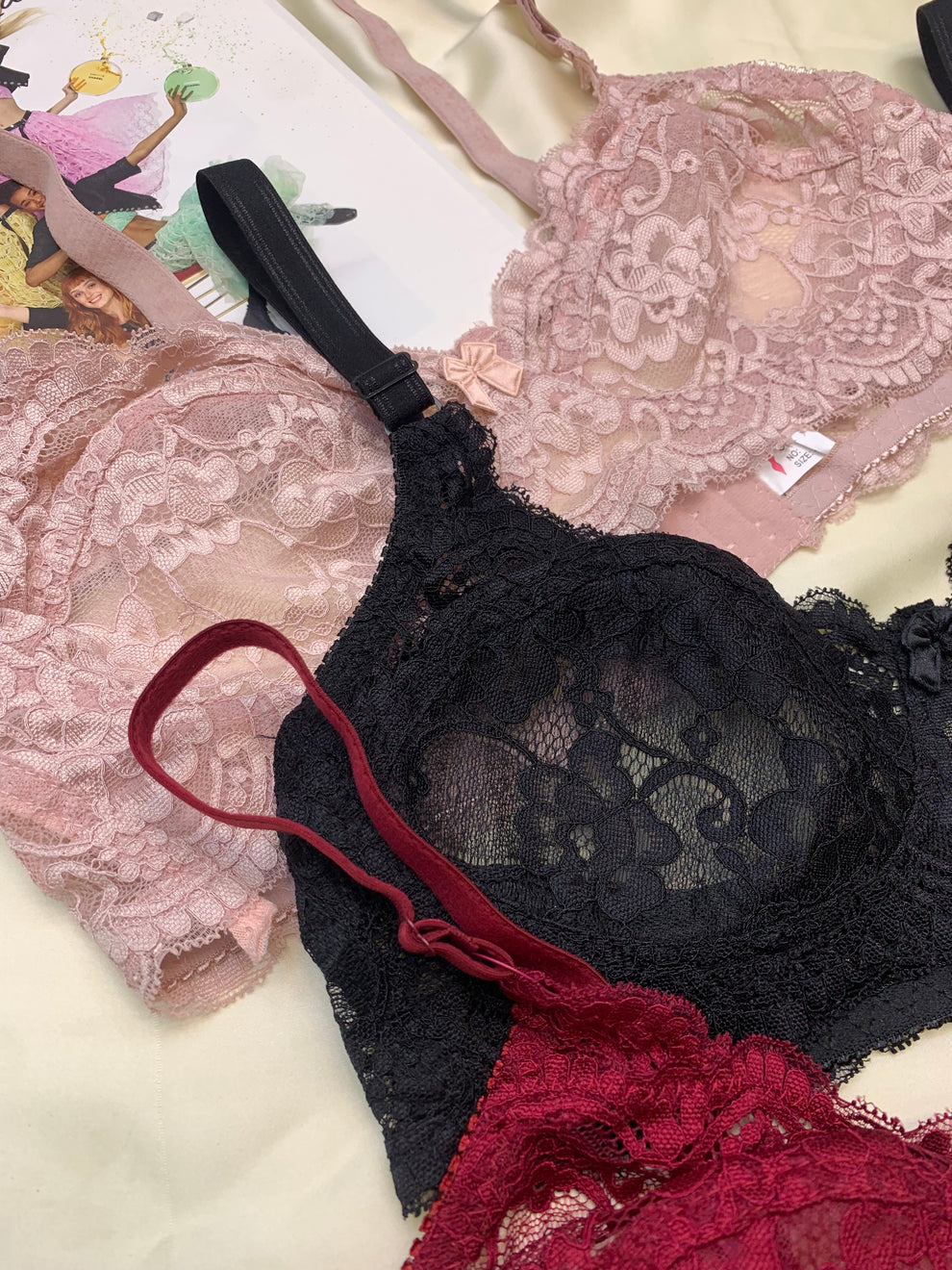 Cotton Non-Padded Lace Bra