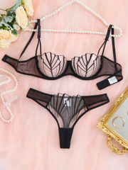 Transparent Net Lingerie Set