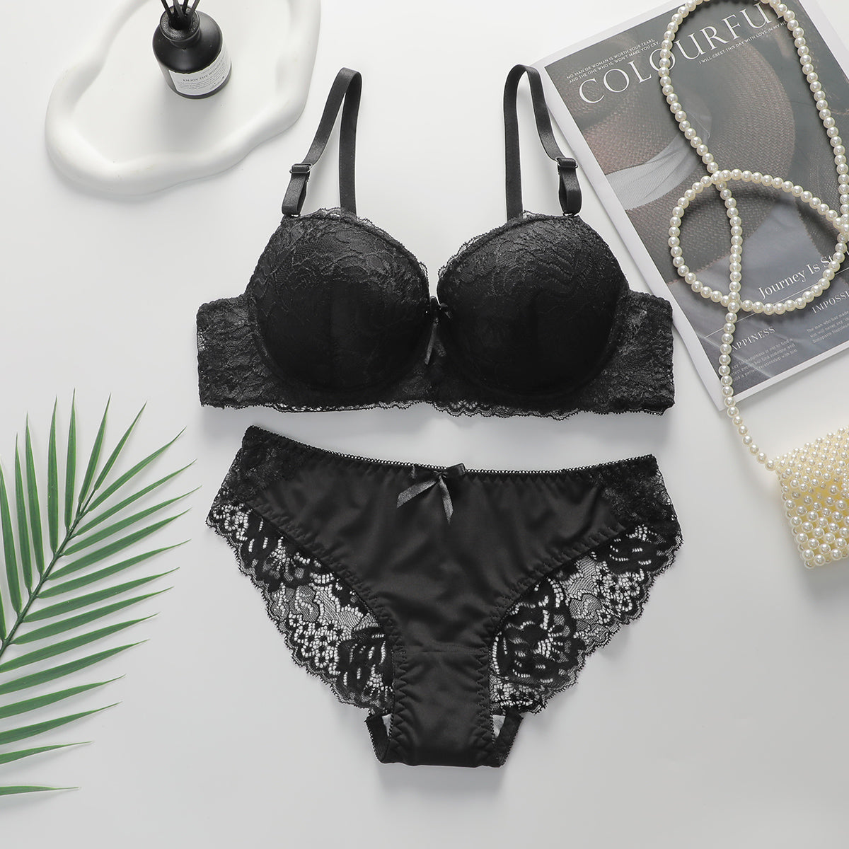 Sexy Women Lace Bras Set BRA & Panty Sets Embroidery Female Lingerie