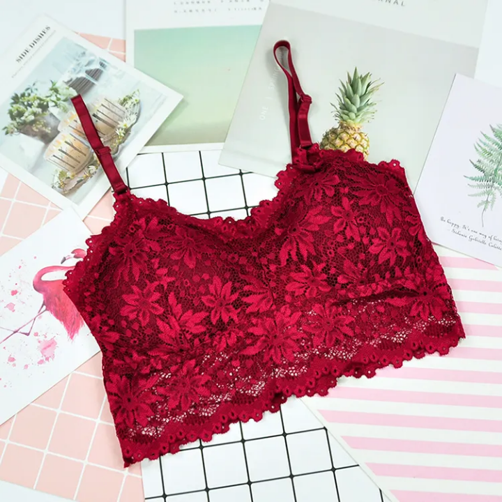 Floral Lace Removable Padded Bra