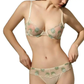 Ultra-Thin Embroidered Lace Bra Big Chest Shows Small Anti-Sagging Girl Bra Suit Woman