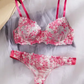 Women's Corset Bra Set Sexy Nightwear Bodysuits With Lace Decoration Bra Set