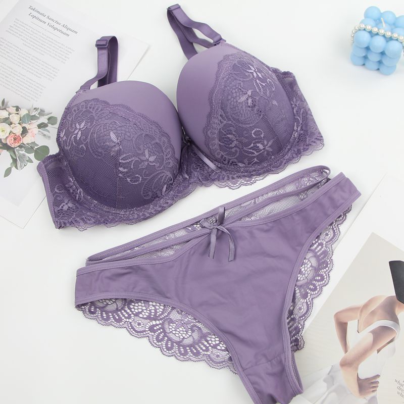 Recell Seamless Sexy Lace Push Up Bras Panties Sets