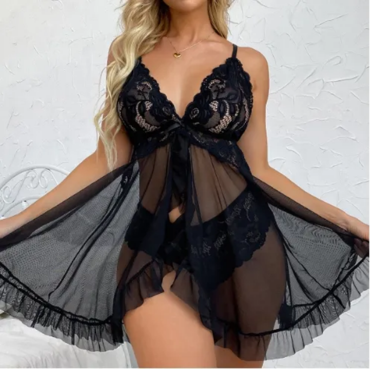 Transparent Lace Nightdress
