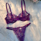 Enchanted Curve – Steel Ring Embroidered Lingerie Set