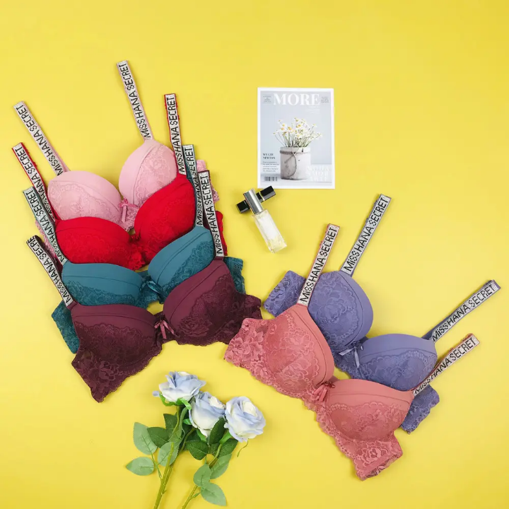 Womens Bikini Victoria Love Panties Sexy Lingerie Rhinestone Lace Girl's Secreted Plus Size Bra Transparent Underwear Set