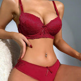 Sexy Women Lace Bras Set BRA & Panty Sets Embroidery Female Lingerie
