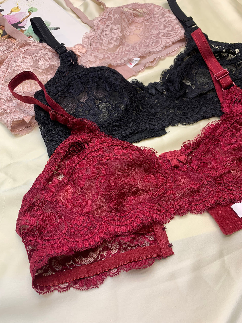 Cotton Non-Padded Lace Bra