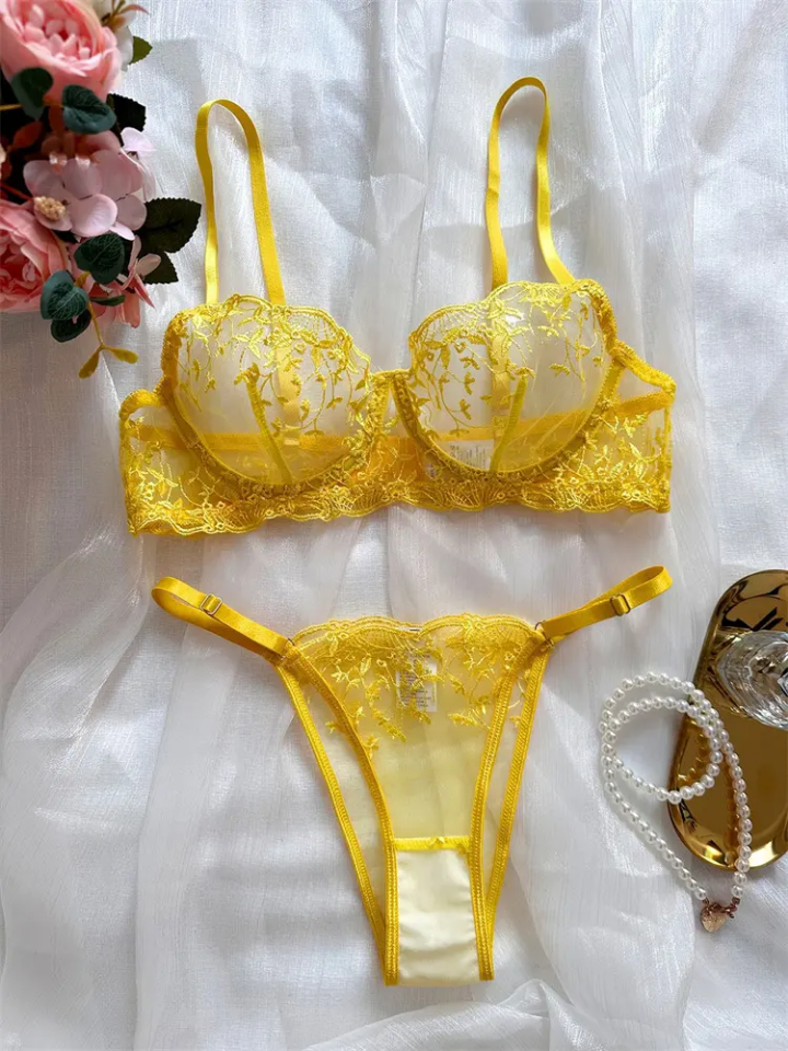 Scarlet Desire lace Transparent Lingerie Set