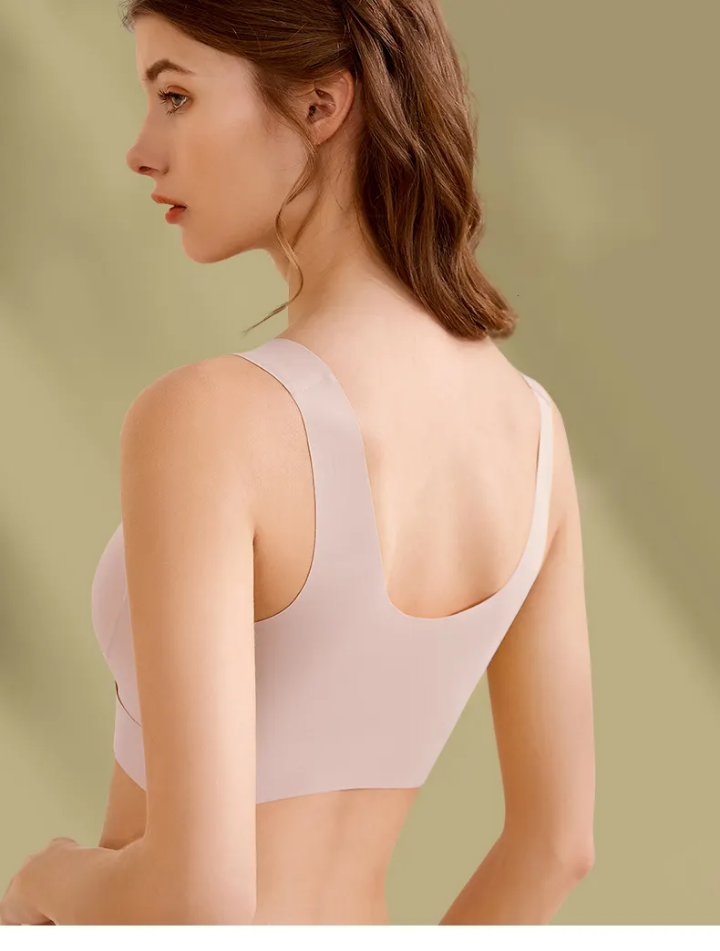 V Neck Pregnant Nursing Bra Breastfeeding Elastic Supportive Maternity Bra Feeding Bra Women